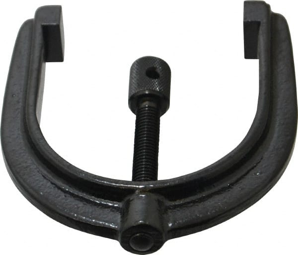 TESA Brown & Sharpe - 2-1/2 Inch Max Capacity of V, 3 Inch Long x 2-1/2 Inch Wide x 2-1/2 Inch High, V-Block Clamp - 90° V Angle, Mild Steel Clamp, Use with Model 749-1 V-Block - Exact Tooling
