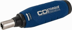 CDI - 1 Piece, 3/8 to 2 In/Lb, Female Hex Preset Torque Limiting Screwdriver - 4.2" OAL, 1/4" Drive - Exact Tooling