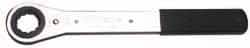 Williams - 1-5/8", 12 Point, Full Polish Chrome Finish, Single End, Ratcheting Box Wrench - Exact Tooling