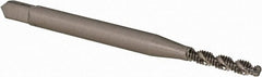 OSG - #2-56 UNC 2 Flute 2B Modified Bottoming Spiral Flute Tap - Vanadium High Speed Steel, Bright Finish, 1-3/4" OAL, Right Hand Flute, Right Hand Thread, H2 - Exact Tooling