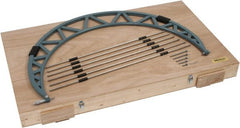 Mitutoyo - 6 Anvil, Mechanical, 36 to 42 Inch Range, Digital Counter Carbide Face Interchangeable Anvil Micrometer - Ratchet Stop Thimble, 0.00016 + 0.00004 (L/3) Inch Accuracy, 0.001 Inch Graduation, Includes Wooden Case - Exact Tooling