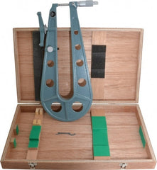 Mitutoyo - 0 to 1" Range, 0.001" Graduation, Mechanical Outside Micrometer - Ratchet Stop Thimble, 13" Throat Depth, Accurate to 0.0002" - Exact Tooling