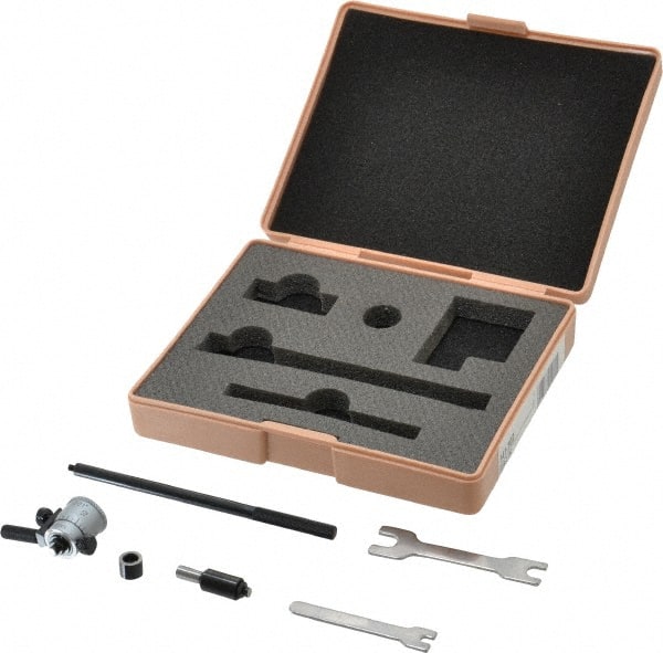 Mitutoyo - 1 to 2", Friction Thimble, Mechanical, Satin Chrome Finish, Interchangeable Rod Micrometer - 0.001 Inch Graduation, Accurate Up to 0.00024+(0.00004xR/20) Inch, 1/4 Inch Travel, 2 Rods - Exact Tooling