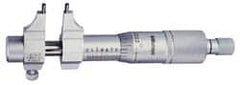 Mitutoyo - 0.2 to 1.2 Inch Range, Carbide Satin Chrome Coated, Mechanical Inside Caliper Micrometer - 0.001 Inch Graduation, 0.0003 Inch Accuracy - Exact Tooling