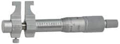 Mitutoyo - 25 to 50 mm Range, Carbide Satin Chrome Coated, Mechanical Inside Caliper Micrometer - 0.001 Inch Graduation, 0.01 mm Graduation, 0.006 mm Accuracy - Exact Tooling