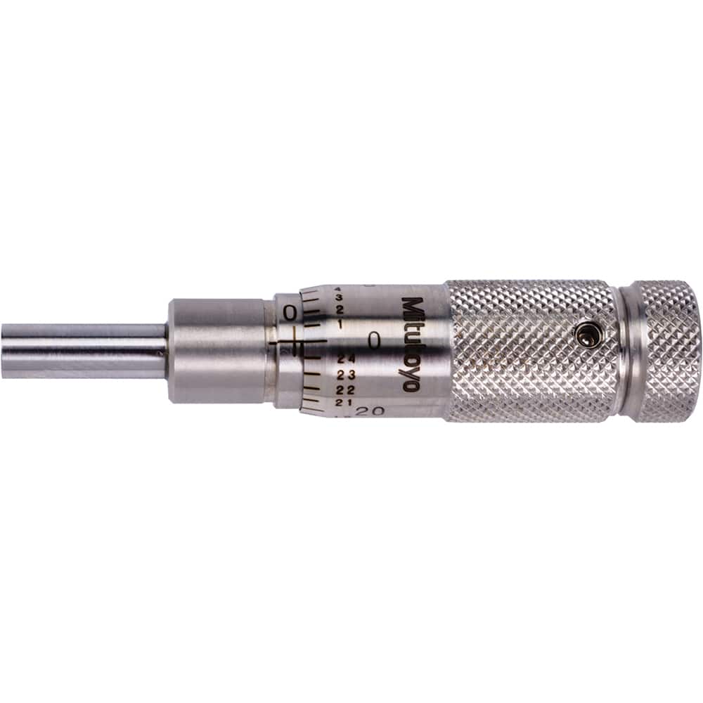 Mitutoyo - Mechanical Micrometer Heads; Minimum Measurement (Inch): 0 ; Minimum Measurement (Decimal Inch): 0 ; Maximum Measurement (Decimal Inch): 0.5 ; Thimble Diameter (mm): 13.00 ; Digital Counter: No ; Spindle Diameter (Decimal Inch): 0.3750 - Exact Tooling