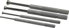 Mitutoyo - 1/8 to 1/2 Inch Measurement, Small Hole Gage Set - 90, 97.6, 102.8 and 108mm Long, Half Ball, Includes Pouch - Exact Tooling