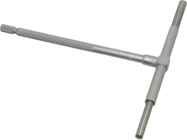 Mitutoyo - 3-1/2 to 6 Inch, 5.9055 Inch Overall Length, Telescoping Gage - Satin Chrome Finish - Exact Tooling