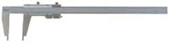Mitutoyo - 0 to 40" Stainless Steel Vernier Caliper - 0.02mm Graduation, 140mm Jaw Depth, 0.003" Accuracy - Exact Tooling