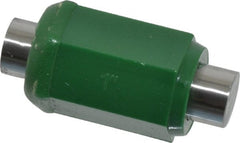 Mitutoyo - 1 Inch Long, Flat End Micrometer Calibration Standard - Use with Outside Micrometer, Includes Heat Insulating Handle - Exact Tooling