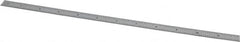 Mitutoyo - 12" Long, 1/100, 1/64, 1/50, 1/32" Graduation, Flexible Stainless Steel Rule - 16R Graduation Style, 1/2" Wide, Silver, Satin Chrome Finish - Exact Tooling