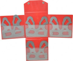 Mitutoyo - 8 Piece, 9/16 to 1 Inch Radius, Stainless Steel Radius Gage Set - Satin Chrome Coated - Exact Tooling