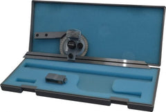 Mitutoyo - 12 Inch Long Blade, 360° Max Measurement, Bevel Protractor - Accuracy up to 5 Min, 1° Dial Graduation - Exact Tooling