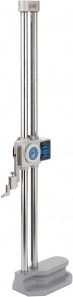 Mitutoyo - 24" Dial Height Gage - 0.001" Graduation, Accurate to 0.002", Dial and Counter Display - Exact Tooling