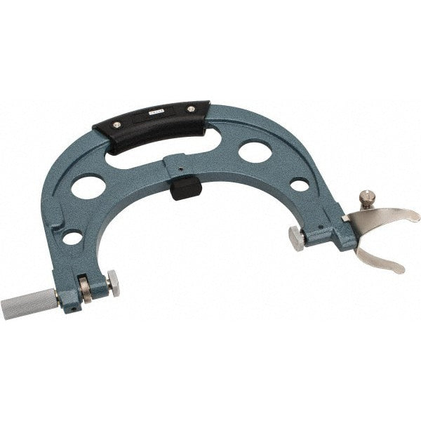 Mitutoyo - 7 to 8 Inch, Snap Gage - 0.0001 Inch Graduation, 15 N Measuring Force, Carbide Anvil, Dial Display - Exact Tooling