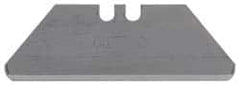 Stanley - 100 Piece Carbon Steel Utility Knife Blade - 1-7/8" OAL, 0.024" Blade Thickness - Exact Tooling