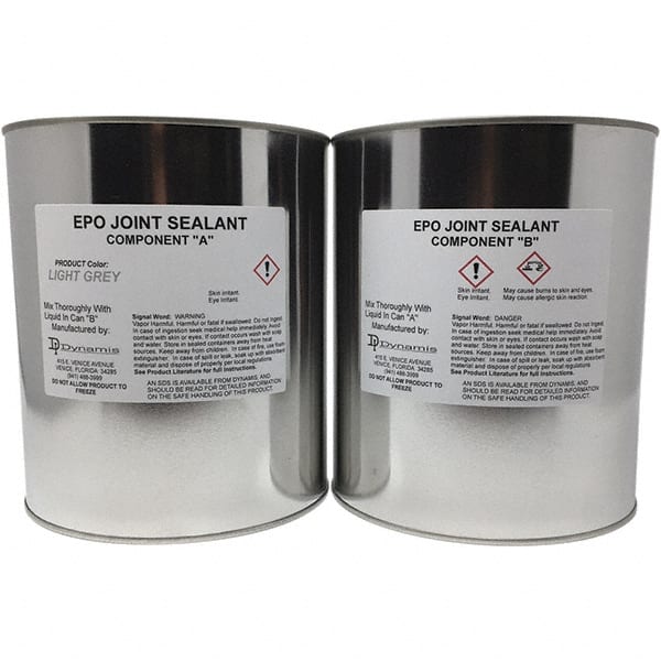 Made in USA - 2 Gal Concrete Repair/Resurfacing - Light Gray, 38.5 Sq Ft Coverage, Epoxy Resin - Exact Tooling