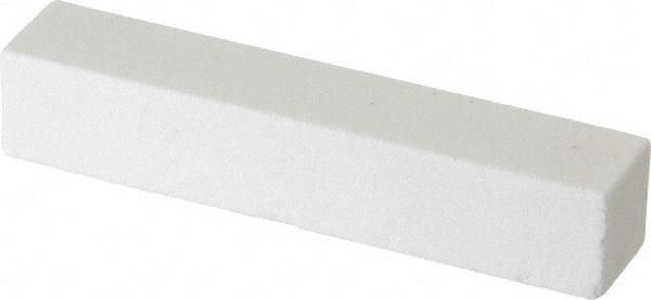 Norton - 150 Grit Aluminum Oxide Square Dressing Stick - 4 x 3/4 x 3/4, Very Fine Grade, Vitrified Bond - Exact Tooling