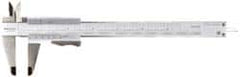 Mitutoyo - 0 to 8" Stainless Steel Vernier Caliper - 1/128" Graduation, 50mm Jaw Depth, 0.03mm Accuracy - Exact Tooling