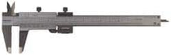 Mitutoyo - 0 to 5" Stainless Steel Vernier Caliper - 0.02mm Graduation, 40mm Jaw Depth, 0.03mm Accuracy - Exact Tooling