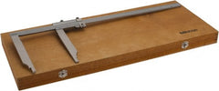 Mitutoyo - 0 to 20" Stainless Steel Vernier Caliper - 0.0010" Graduation, 200mm Jaw Depth, 0.003" Accuracy - Exact Tooling