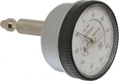 Mitutoyo - 5mm Range, 0-100 Dial Reading, 0.01mm Graduation Dial Drop Indicator - 1.5354" Dial, 1mm Range per Revolution, 0.016mm Accuracy - Exact Tooling