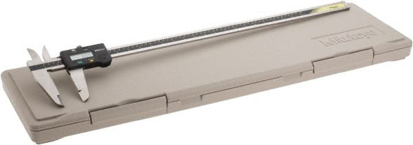 Mitutoyo - 0 to 600mm Range, 0.01mm Resolution, Electronic Caliper - Stainless Steel with 90mm Stainless Steel Jaws, 0.03mm Accuracy, SPC Output - Exact Tooling