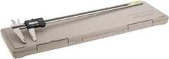 Mitutoyo - 0 to 600mm Range, 0.01mm Resolution, Electronic Caliper - Stainless Steel with 90mm Stainless Steel Jaws, 0.03mm Accuracy, SPC Output - Exact Tooling