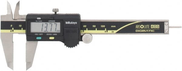 Mitutoyo - 0 to 100mm Range, 0.01mm Resolution, Electronic Caliper - Stainless Steel with 40mm Stainless Steel Jaws, 0.03mm Accuracy - Exact Tooling