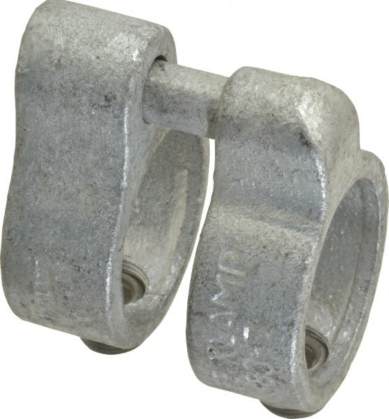 Kee - 1-1/4" Pipe, Malleable Iron Gate Hinge Fitting - Galvanized Finish - Exact Tooling