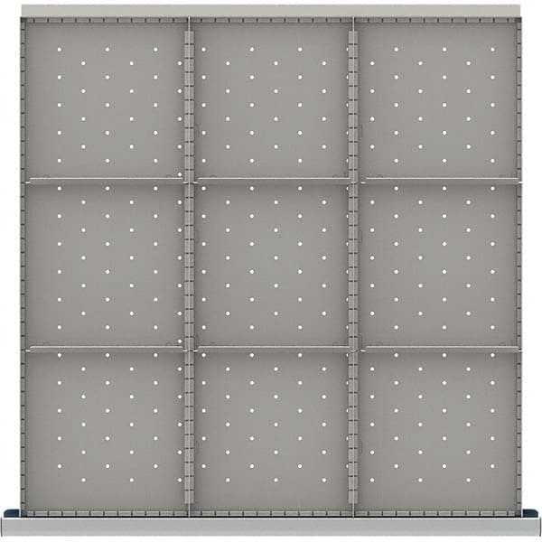 LISTA - 9-Compartment Drawer Divider Layout for 3.15" High Drawers - Exact Tooling