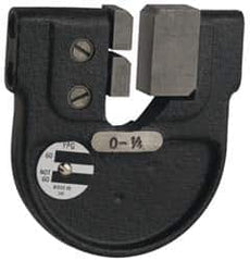 YPG - 6-5/8 to 7-1/8 Inch, Cast Iron 12 Frame Snap Gage - 0.001 Inch Graduation, Hardened Tool Steel Anvil - Exact Tooling