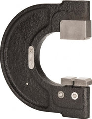 YPG - 1-1/4 to 1-1/2 Inch, Cast Iron 4 Frame Snap Gage - 0.001 Inch Graduation, Hardened Tool Steel Anvil - Exact Tooling