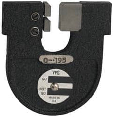 YPG - 0.195 to 0.385 Inch, Cast Iron MC00X Frame Snap Gage - Hardened Tool Steel Anvil - Exact Tooling