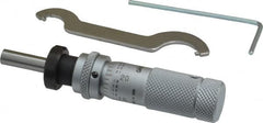 Mitutoyo - 1/2 Inch, 0.5118 Inch Zero-Adjustable Thimble, 0.1969 Inch Diameter x 13mm Long Spindle, Mechanical Micrometer Head - Exact Tooling