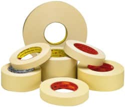 3M - 4" Wide x 60 Yd Long Black Crepe Paper Masking Tape - Series 226, 10.6 mil Thick, 34 In/Lb Tensile Strength - Exact Tooling