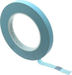3M - 1/2" Wide x 60 Yd Long Blue Polypropylene Film Masking Tape - Series 215, 4.8 mil Thick, 15 In/Lb Tensile Strength - Exact Tooling