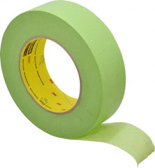 3M - 1-1/2" Wide x 60 Yd Long Green Paper Masking Tape - Series 401+/233+, 6.7 mil Thick, 25 In/Lb Tensile Strength - Exact Tooling