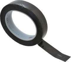 3M - Black Solid Color Vinyl Tape - 1" Wide x 108' Long x 5.2 mil Thick, General Traffic - Exact Tooling