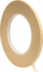 3M - 1/4" Wide x 60 Yd Long Tan Paper Masking Tape - Series 2380, 7.2 mil Thick, 28 In/Lb Tensile Strength - Exact Tooling