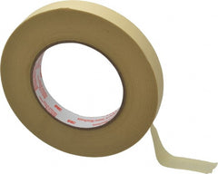 3M - 3/4" Wide x 60 Yd Long Tan Paper Masking Tape - Series 2380, 7.2 mil Thick, 28 In/Lb Tensile Strength - Exact Tooling