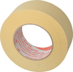 3M - 2" Wide x 60 Yd Long Tan Paper Masking Tape - Series 2380, 7.2 mil Thick, 28 In/Lb Tensile Strength - Exact Tooling
