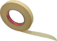 3M - 3/4" Wide x 60 Yd Long Tan Paper Masking Tape - Series 2693, 7.9 mil Thick, 29 In/Lb Tensile Strength - Exact Tooling