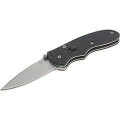 Gerber - 2" Blade, 5" OAL, Straight Assisted Opening Knife - 3" Closed Length, Glass-Filled Nylon, 1 Blade, Spring Assisted Opening - Exact Tooling