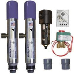 Vortec - 5,000 BTU per Hour, Vortex Enclosure Cooler with Thermostat - 3/4 Inch Diameter, 1/4 NPT Thread, 70 Cubic Ft. per min - Exact Tooling
