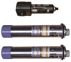 Vortec - 5,000 BTU per Hour, Vortex Enclosure Cooler without Thermostat - 3/4 Inch Diameter, 1/4 NPT Thread, 70 Cubic Ft. per min - Exact Tooling