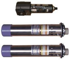 Vortec - 5,000 BTU per Hour, Vortex Enclosure Cooler without Thermostat - 3/4 Inch Diameter, 1/4 NPT Thread, 70 Cubic Ft. per min - Exact Tooling