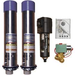 Vortec - 5,000 BTU per Hour, Vortex Enclosure Cooler with Thermostat - 3/4 Inch Diameter, 1/4 NPT Thread, 70 Cubic Ft. per min - Exact Tooling