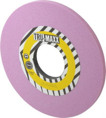 Tru-Maxx - 10" Diam x 3" Hole x 1/2" Thick, J Hardness, 60 Grit Surface Grinding Wheel - Aluminum Oxide, Type 1, Medium Grade, 2,483 Max RPM, Vitrified Bond, No Recess - Exact Tooling