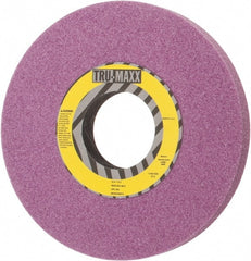 Tru-Maxx - 10" Diam x 3" Hole x 1" Thick, H Hardness, 46 Grit Surface Grinding Wheel - Aluminum Oxide, Type 1, Coarse Grade, 2,480 Max RPM, Vitrified Bond, No Recess - Exact Tooling